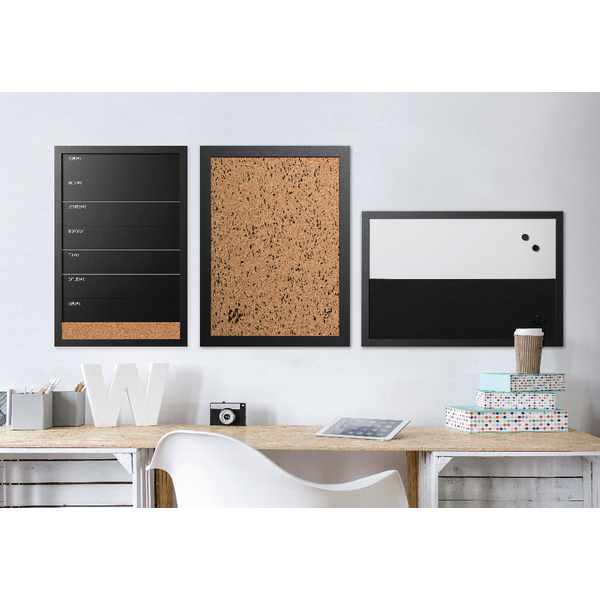 office black. bi-office black and white message personal boards assorted pack of 3 sor033 office